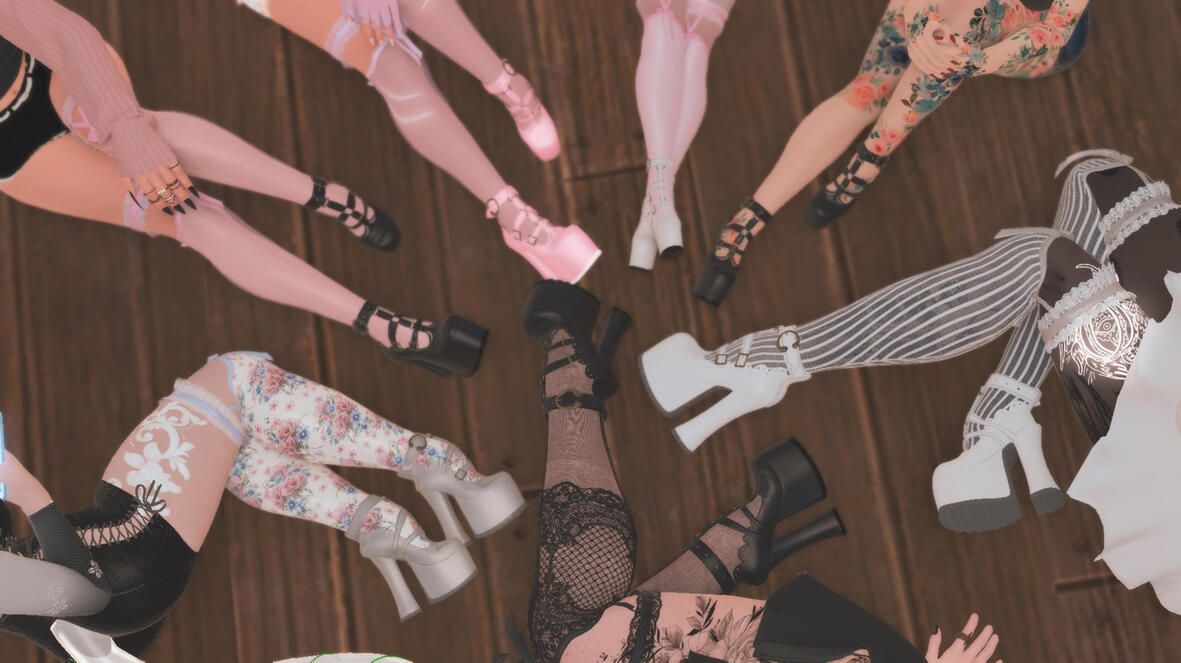 Modeling Dahlia's shoe upscale P1