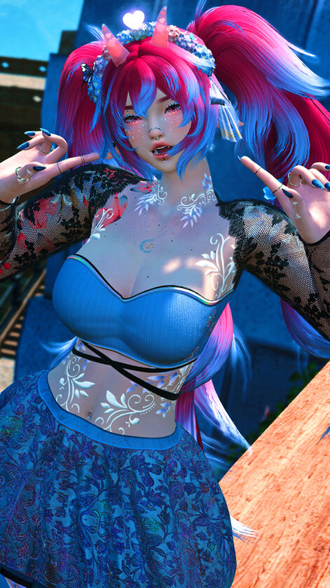 Self-Insert Au Ra (Wysteria)